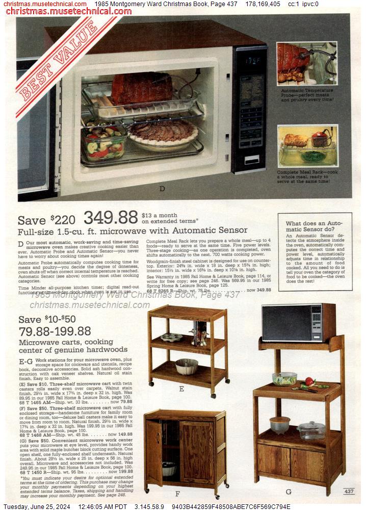 1985 Montgomery Ward Christmas Book, Page 437