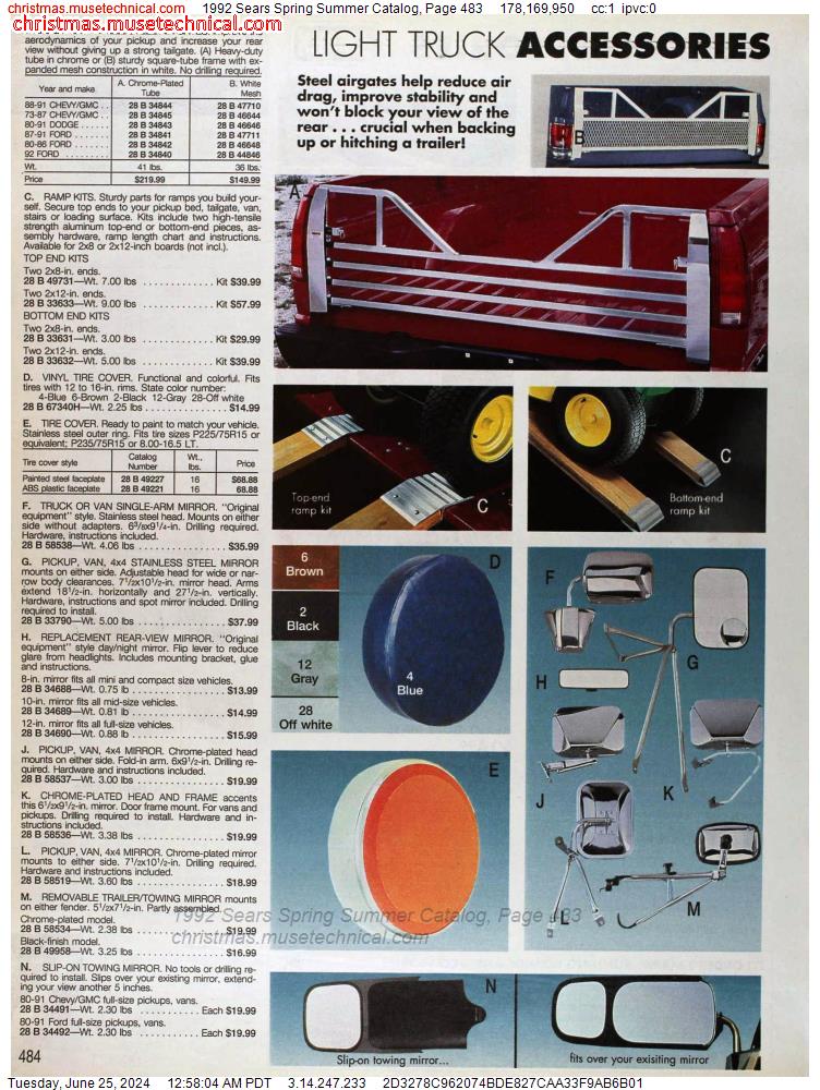 1992 Sears Spring Summer Catalog, Page 483