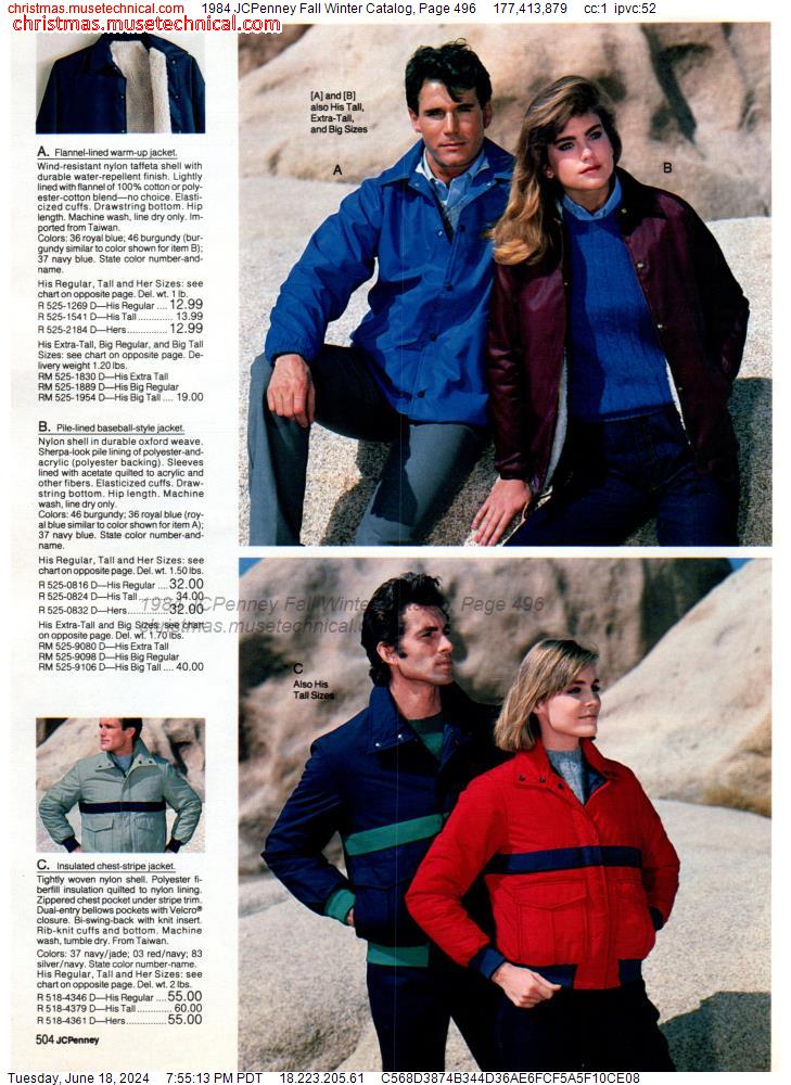 1984 JCPenney Fall Winter Catalog, Page 496
