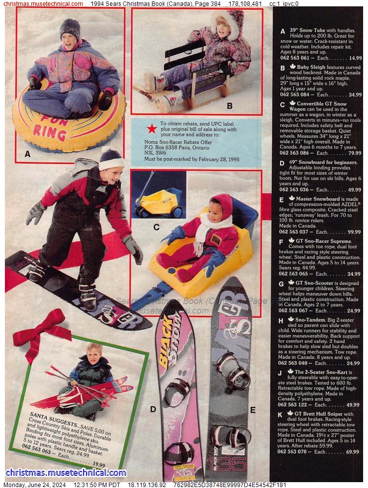 1994 Sears Christmas Book (Canada), Page 384