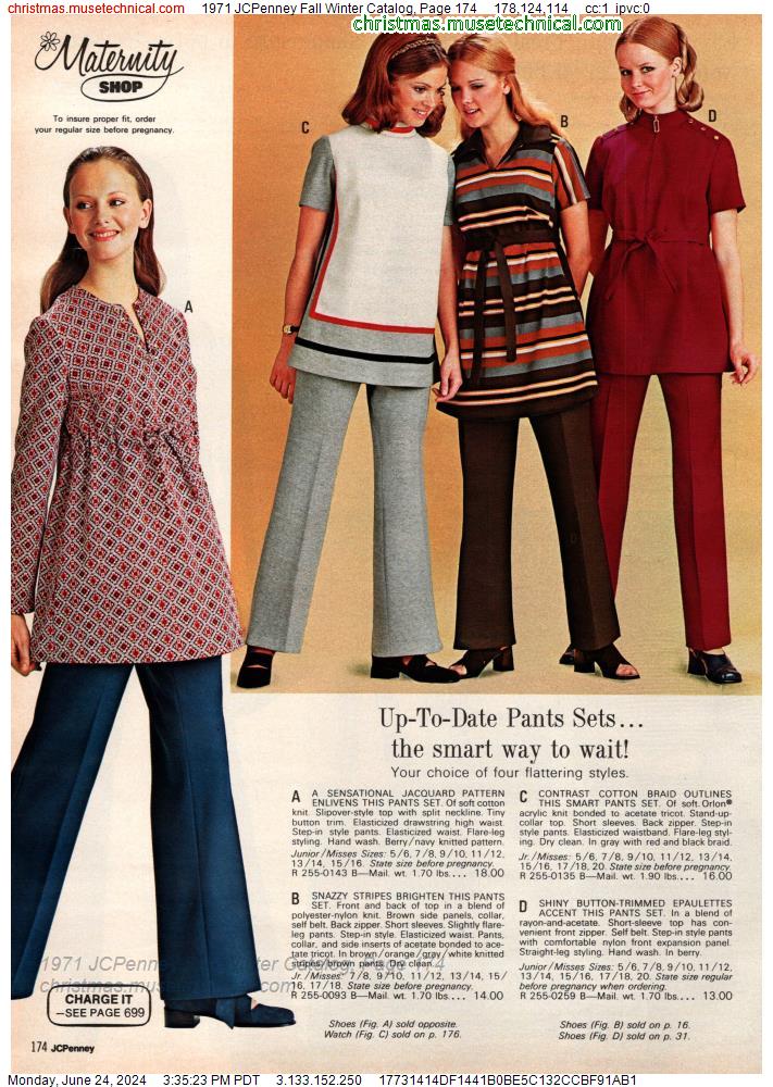 1971 JCPenney Fall Winter Catalog, Page 174