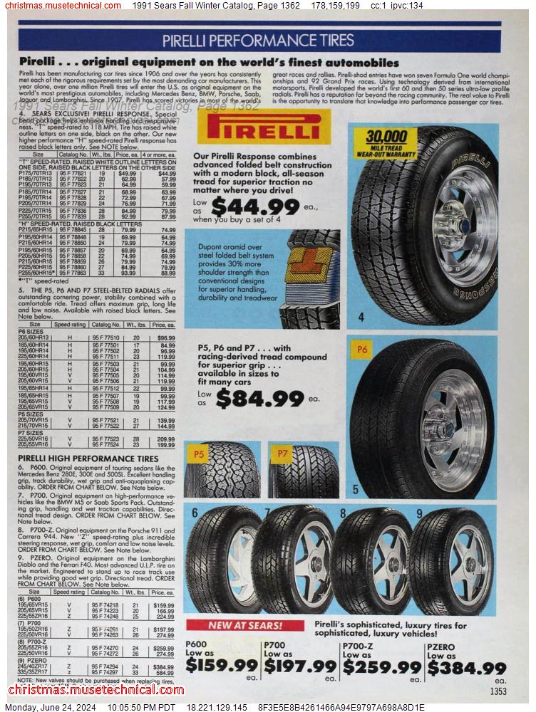 1991 Sears Fall Winter Catalog, Page 1362