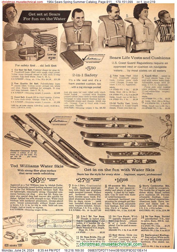1964 Sears Spring Summer Catalog, Page 811