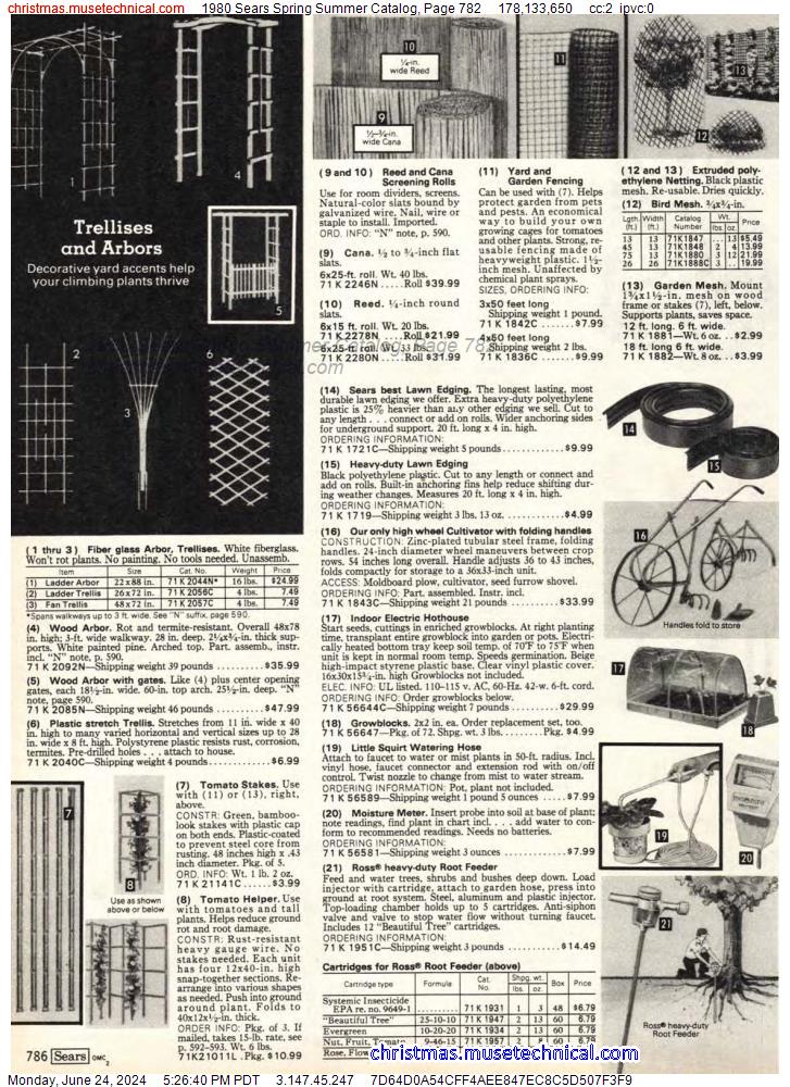 1980 Sears Spring Summer Catalog, Page 782