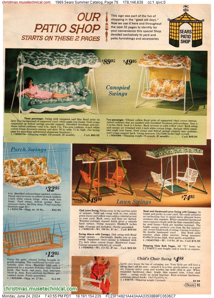 1969 Sears Summer Catalog, Page 79