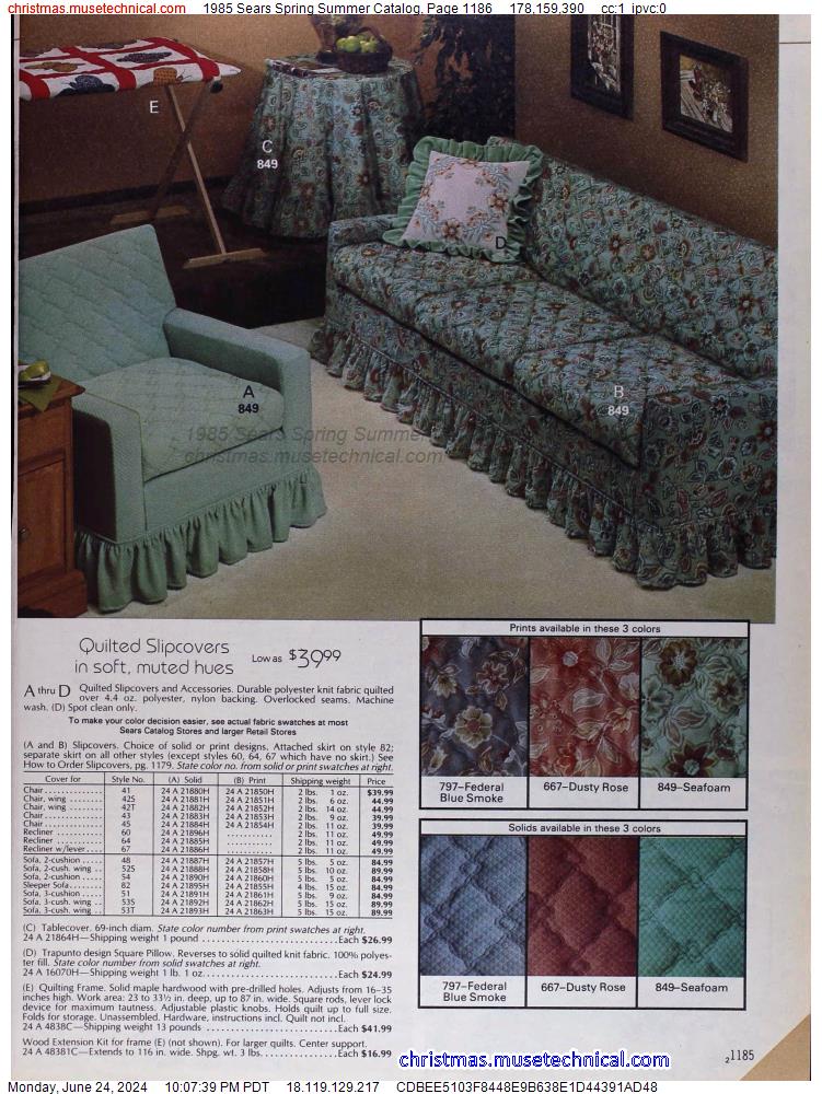 1985 Sears Spring Summer Catalog, Page 1186