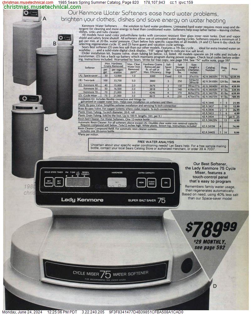 1985 Sears Spring Summer Catalog, Page 820
