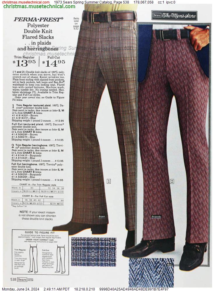 1973 Sears Spring Summer Catalog, Page 538