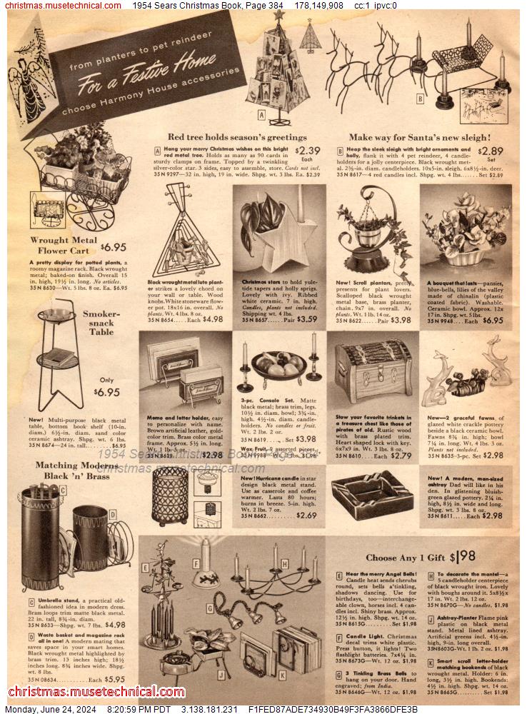 1954 Sears Christmas Book, Page 384