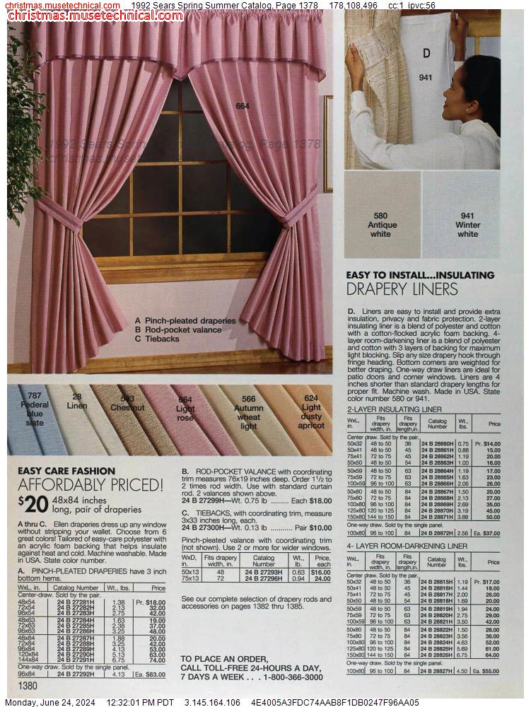 1992 Sears Spring Summer Catalog, Page 1378