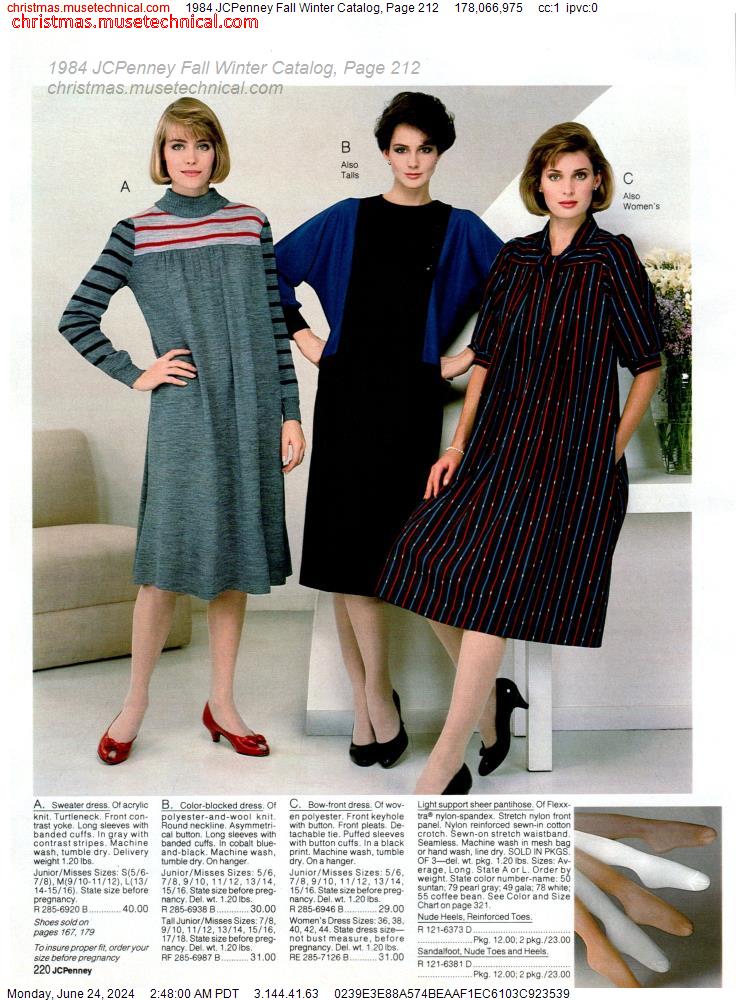 1984 JCPenney Fall Winter Catalog, Page 212