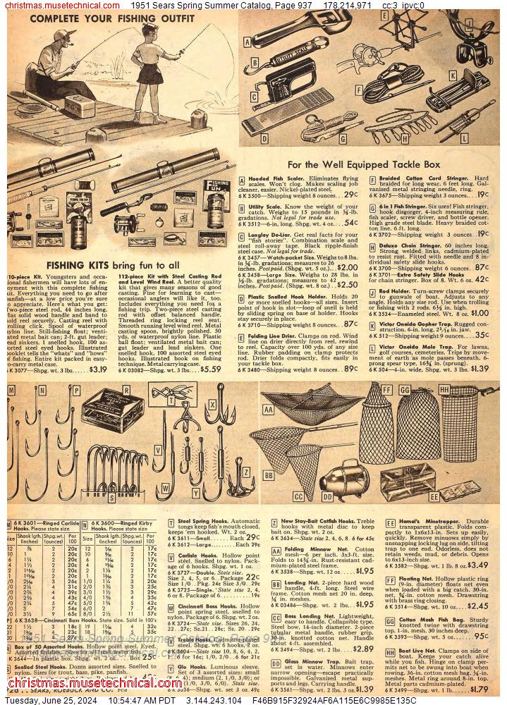 1951 Sears Spring Summer Catalog, Page 937