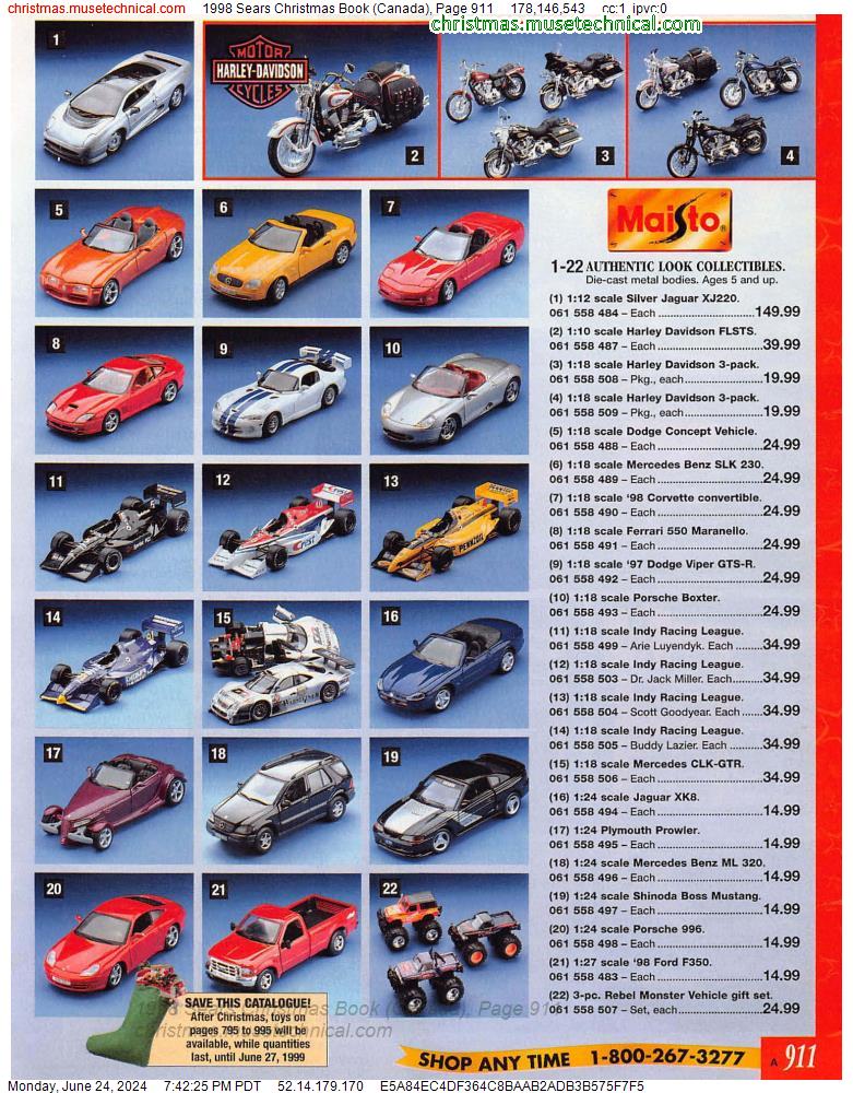 1998 Sears Christmas Book (Canada), Page 911