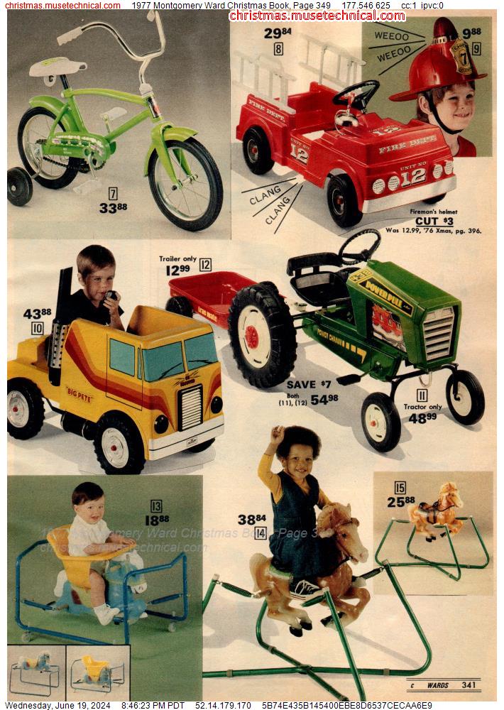 1977 Montgomery Ward Christmas Book, Page 349
