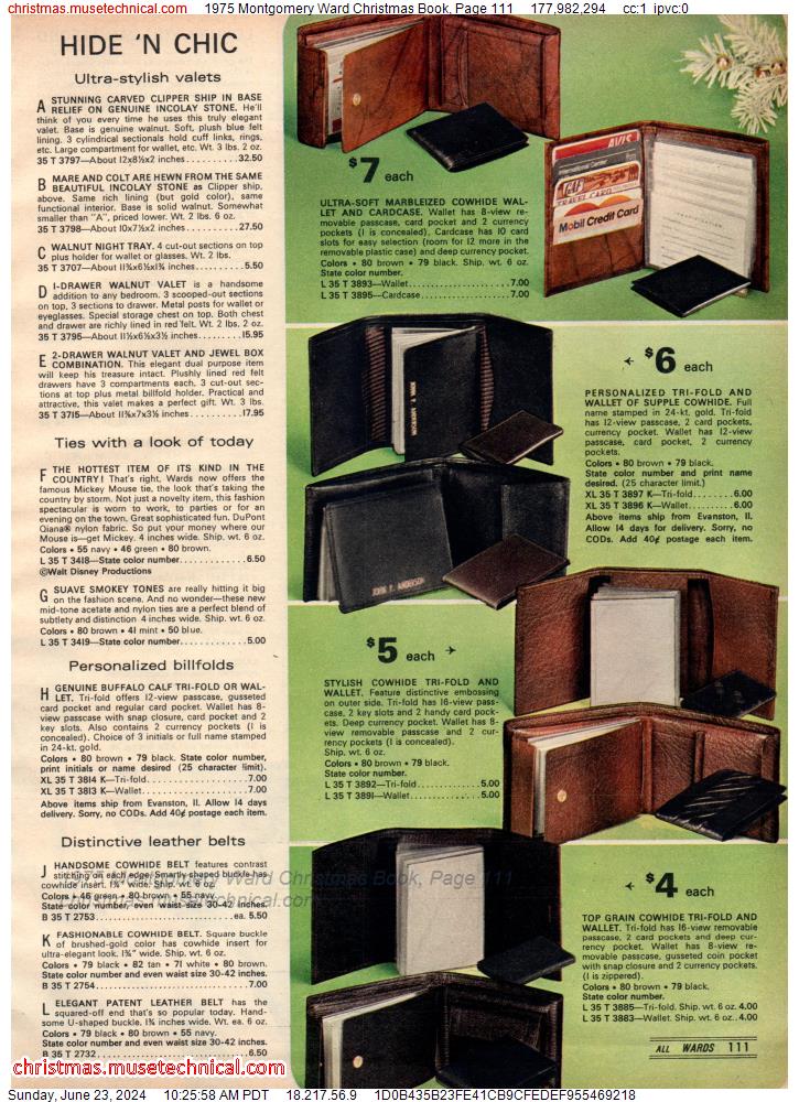 1975 Montgomery Ward Christmas Book, Page 111