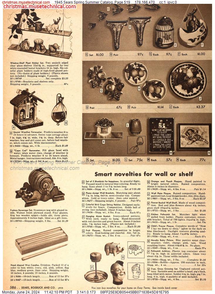 1945 Sears Spring Summer Catalog, Page 519