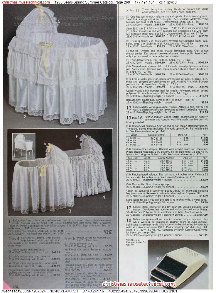 1985 Sears Spring Summer Catalog, Page 269