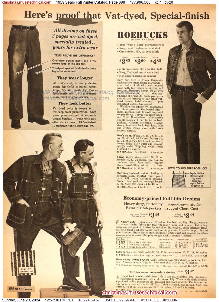 1959 Sears Fall Winter Catalog, Page 688