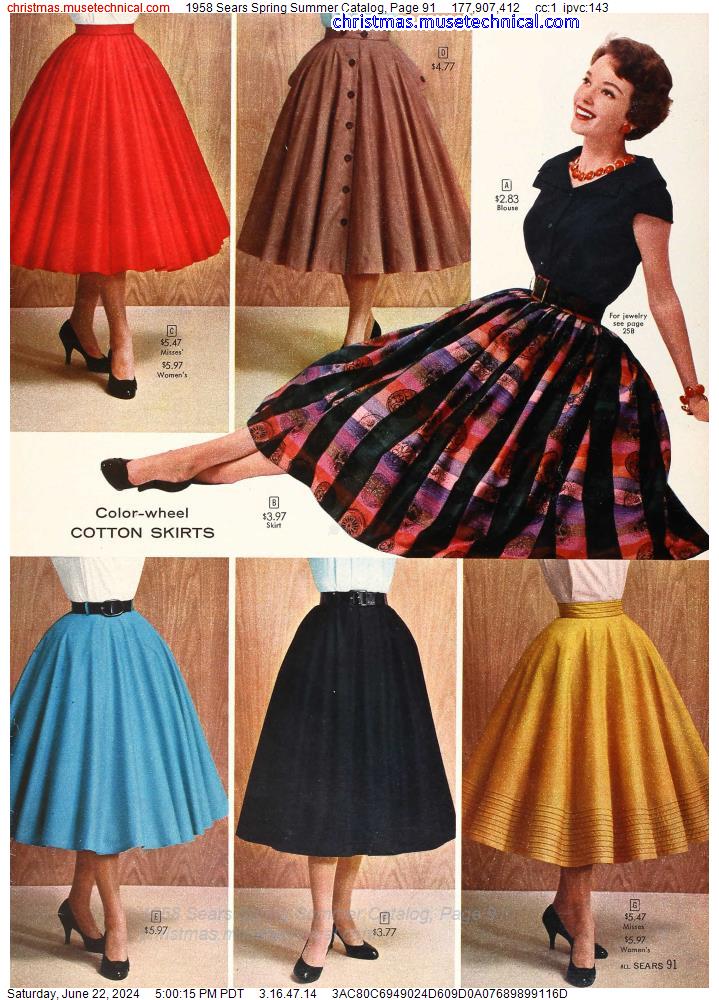 1958 Sears Spring Summer Catalog, Page 91