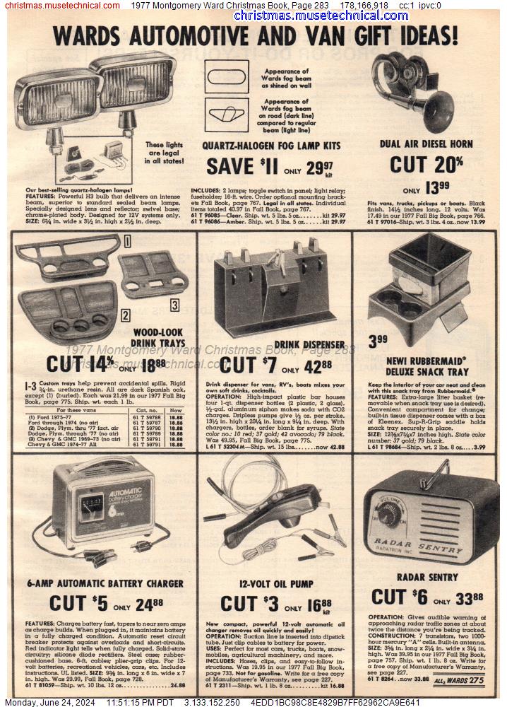 1977 Montgomery Ward Christmas Book, Page 283