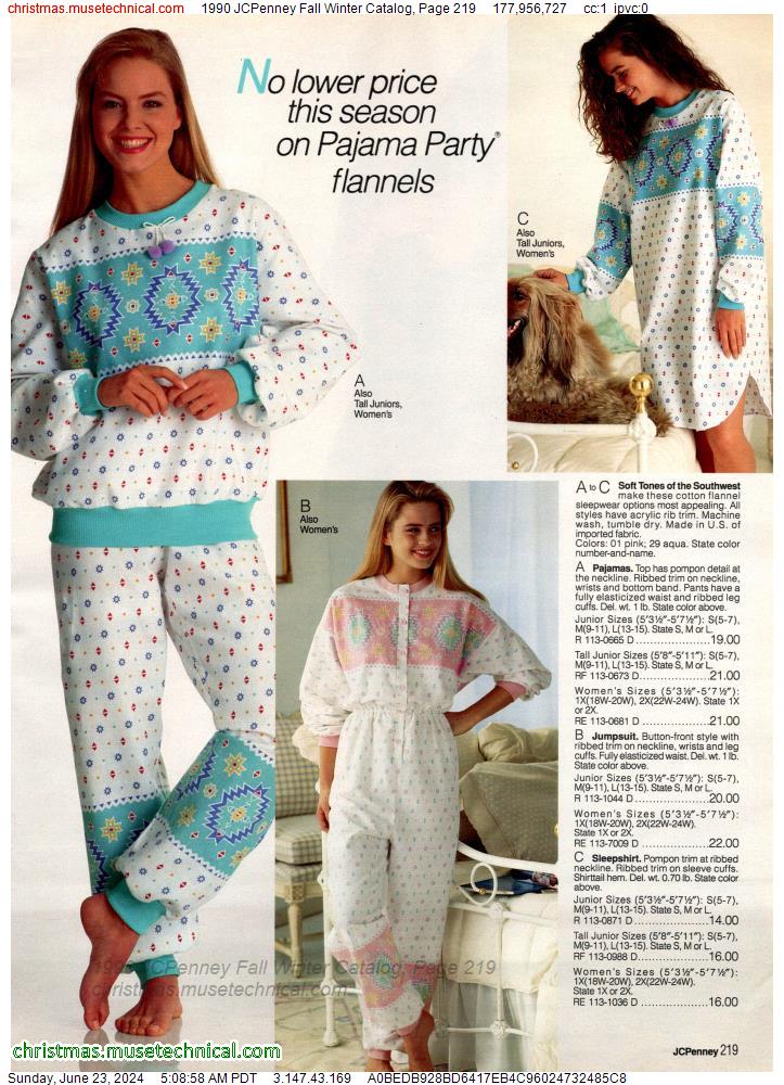 1990 JCPenney Fall Winter Catalog, Page 219