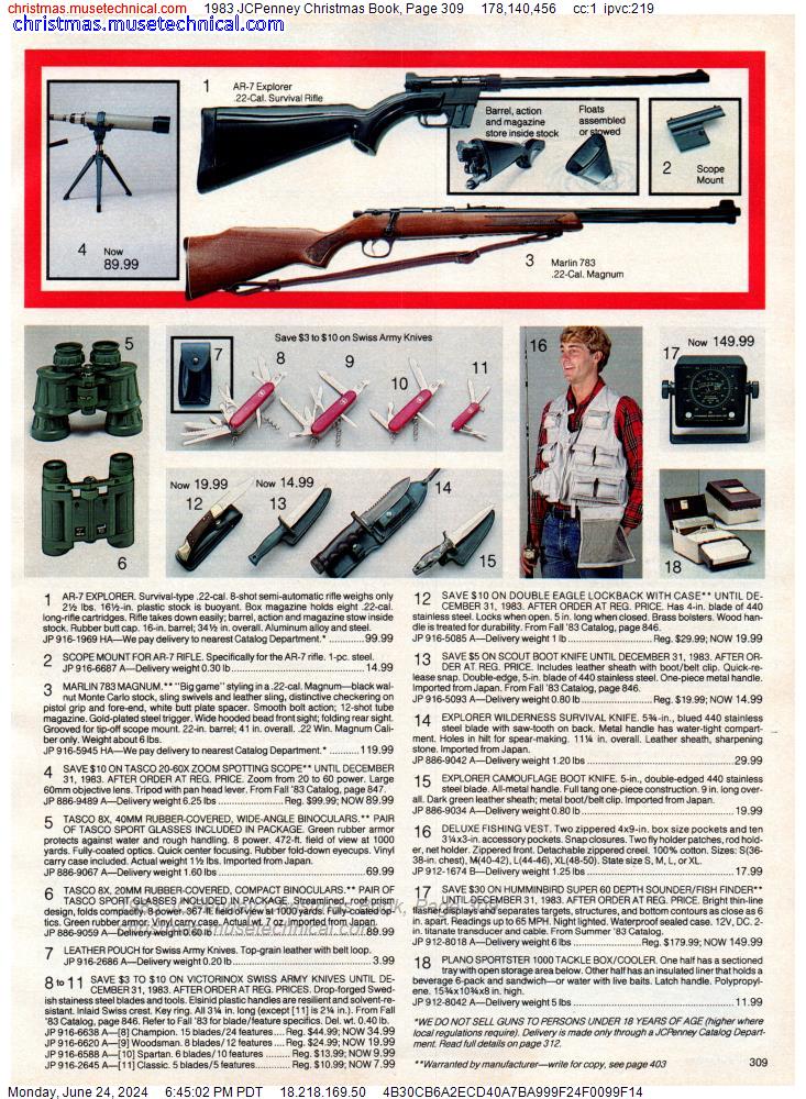 1983 JCPenney Christmas Book, Page 309