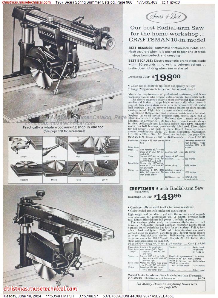 1967 Sears Spring Summer Catalog, Page 966