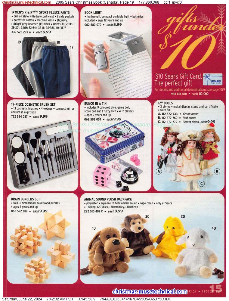 2005 Sears Christmas Book (Canada), Page 19