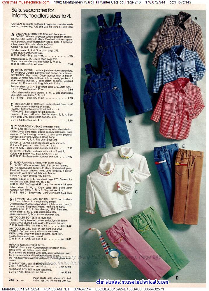 1982 Montgomery Ward Fall Winter Catalog, Page 246