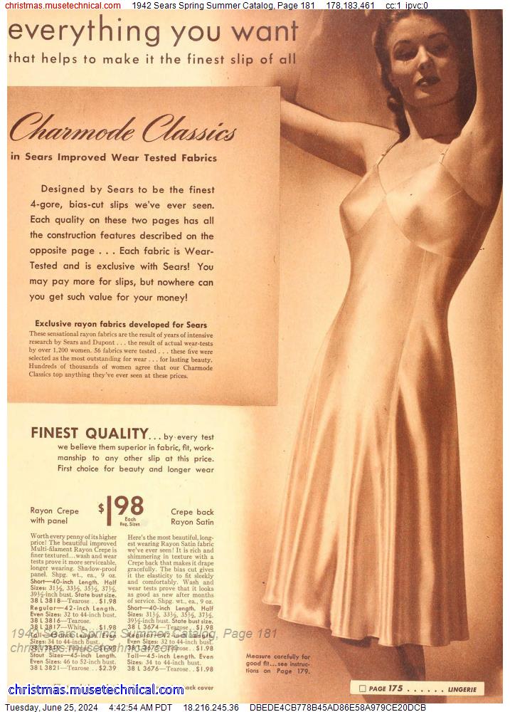 1942 Sears Spring Summer Catalog, Page 181