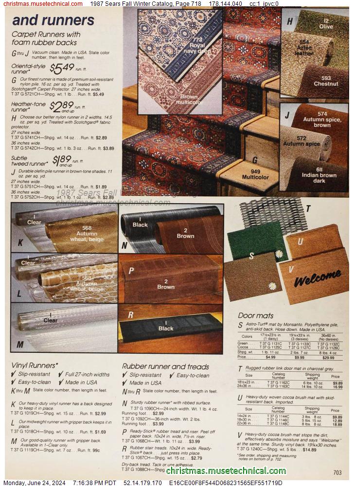 1987 Sears Fall Winter Catalog, Page 718