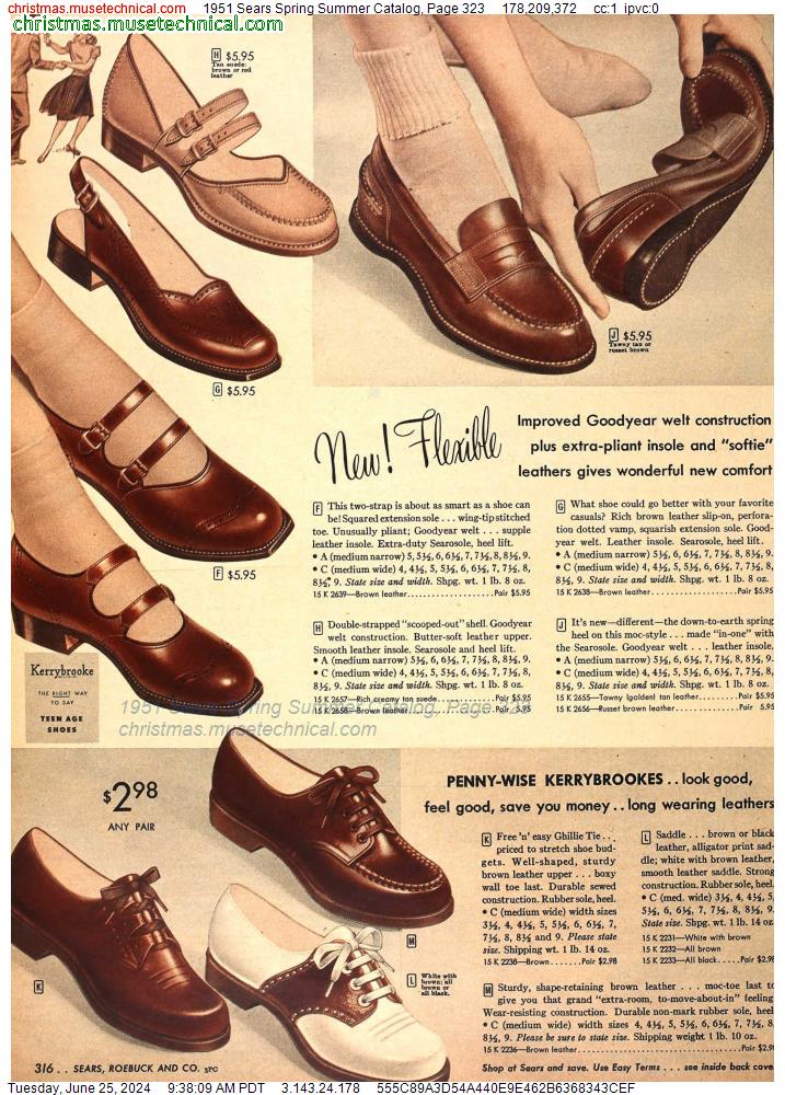 1951 Sears Spring Summer Catalog, Page 323