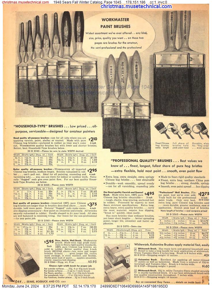 1948 Sears Fall Winter Catalog, Page 1045