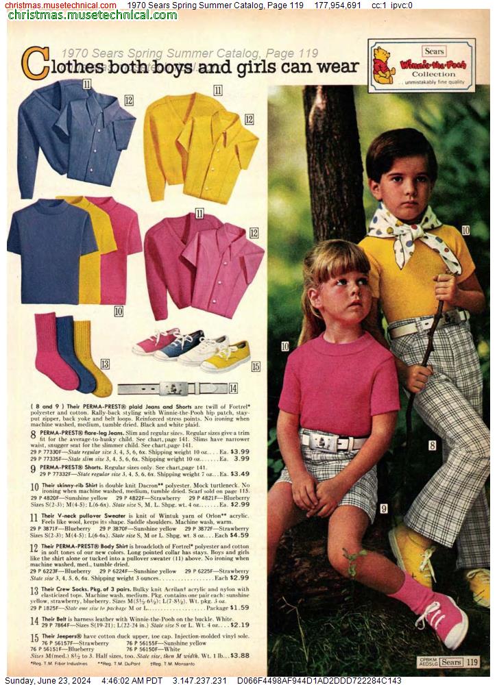 1970 Sears Spring Summer Catalog, Page 119