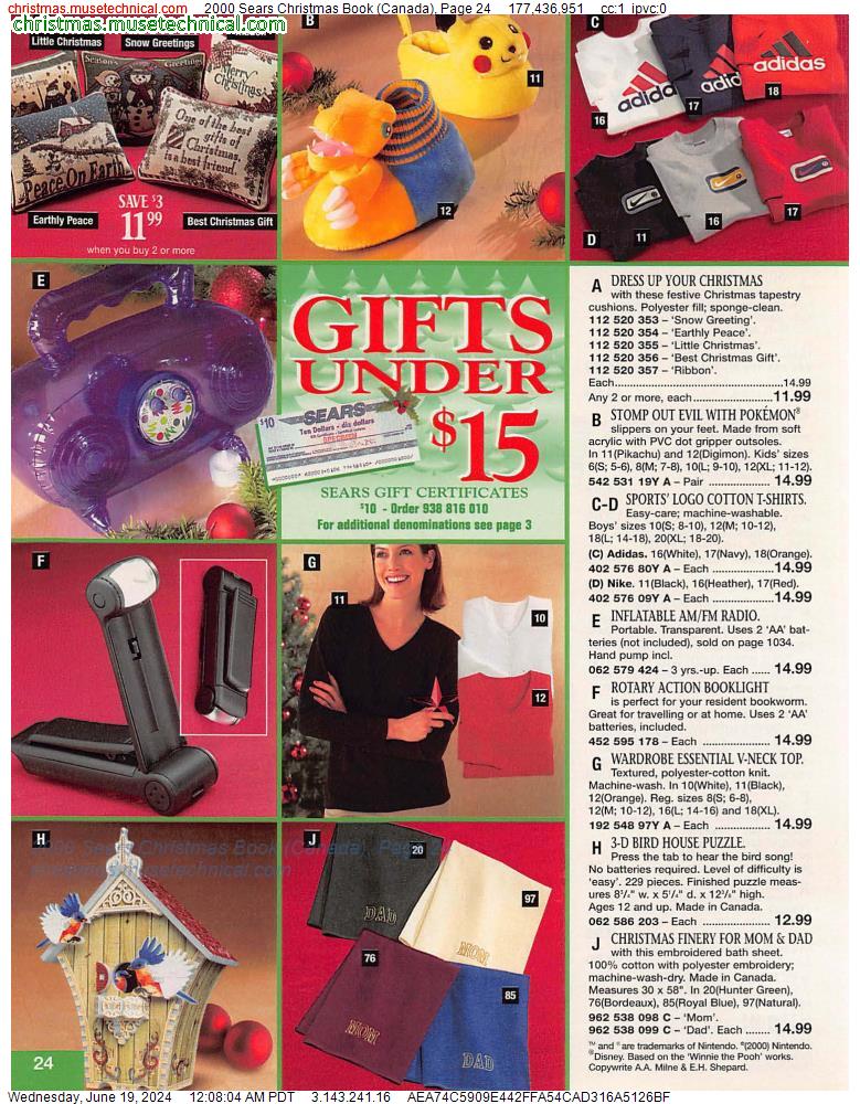 2000 Sears Christmas Book (Canada), Page 24