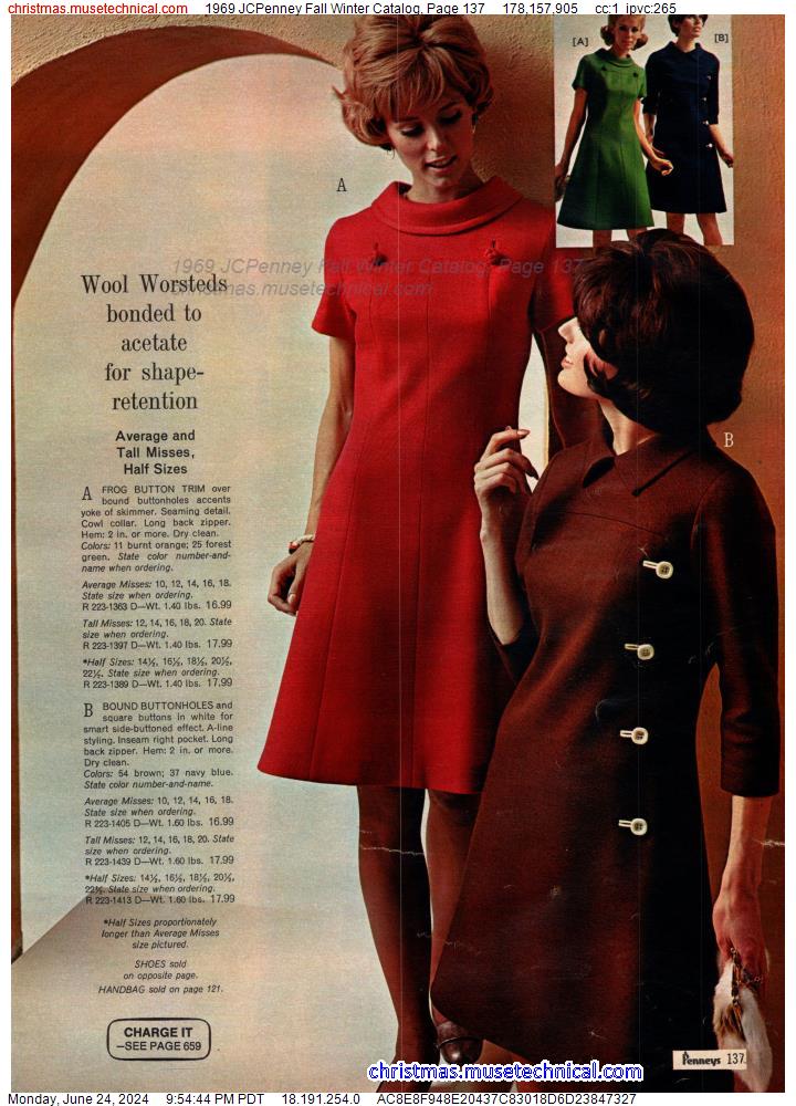 1969 JCPenney Fall Winter Catalog, Page 137