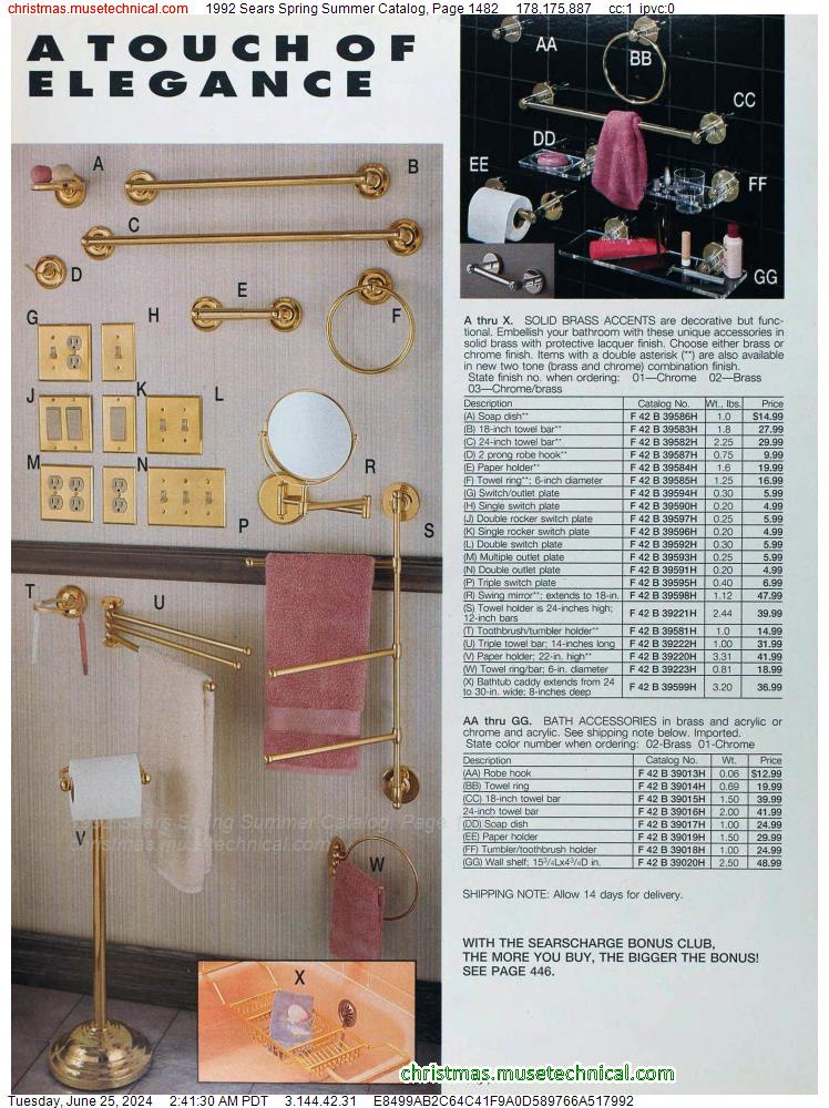 1992 Sears Spring Summer Catalog, Page 1482