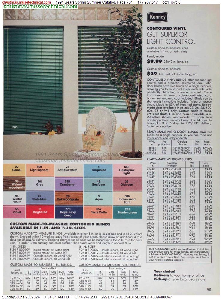 1991 Sears Spring Summer Catalog, Page 761