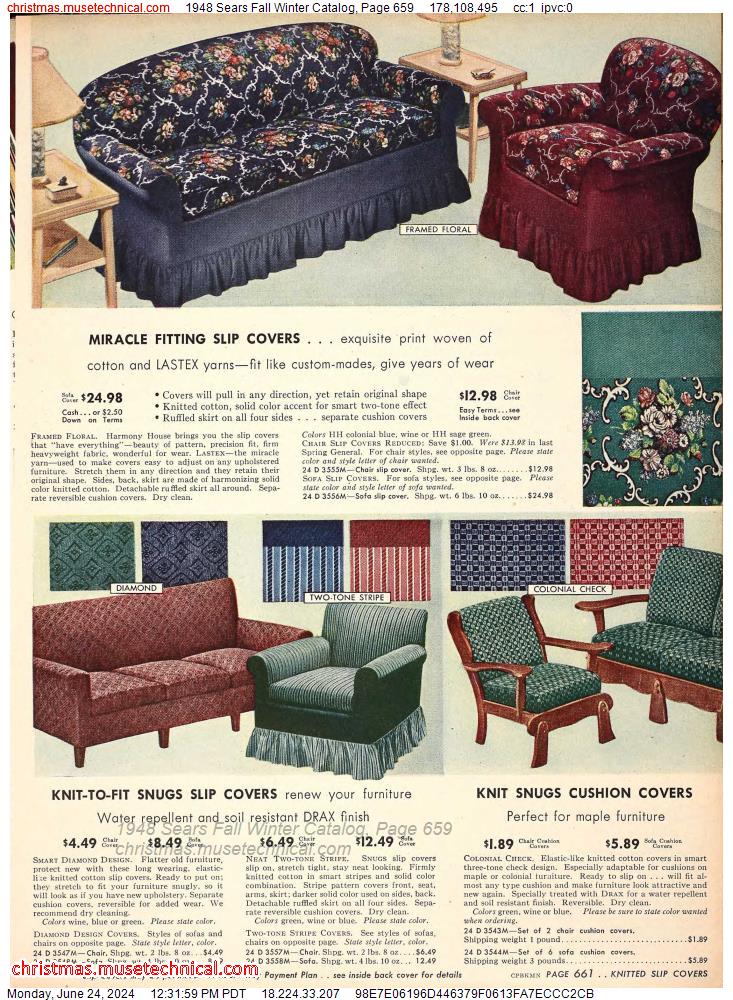 1948 Sears Fall Winter Catalog, Page 659
