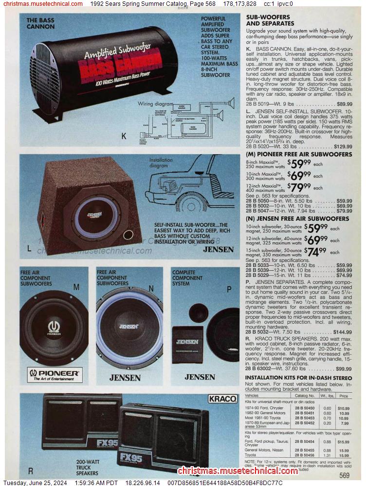 1992 Sears Spring Summer Catalog, Page 568