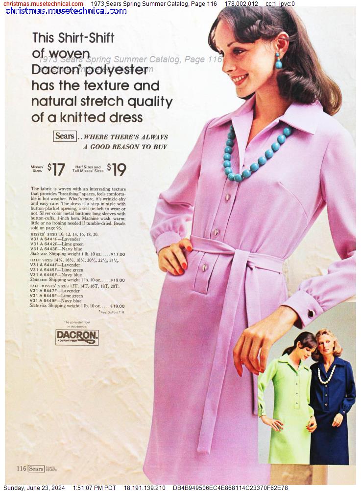 1973 Sears Spring Summer Catalog, Page 116