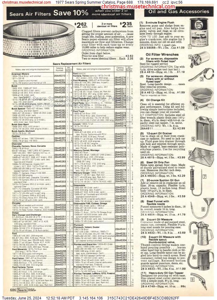 1977 Sears Spring Summer Catalog, Page 688