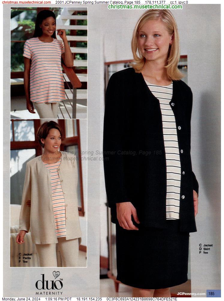 2001 JCPenney Spring Summer Catalog, Page 185