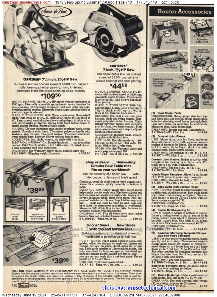 1978 Sears Spring Summer Catalog, Page 710