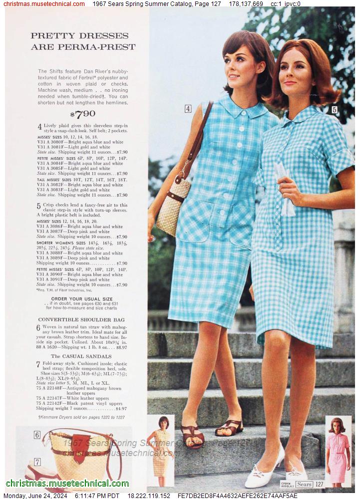 1967 Sears Spring Summer Catalog, Page 127