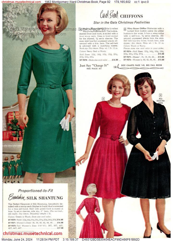 1963 Montgomery Ward Christmas Book, Page 92
