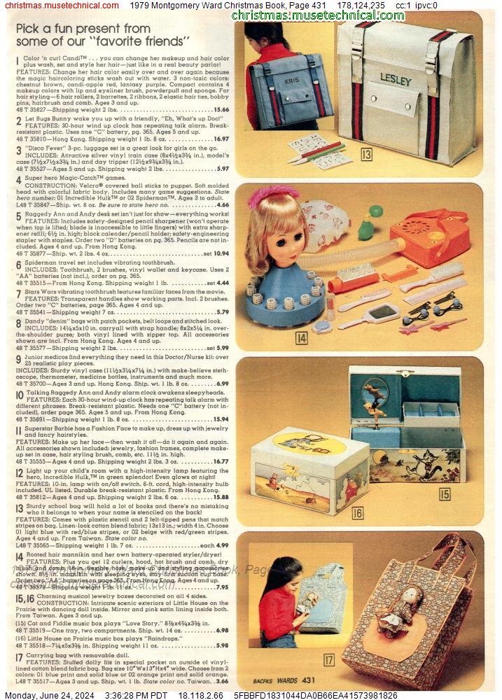 1979 Montgomery Ward Christmas Book, Page 431