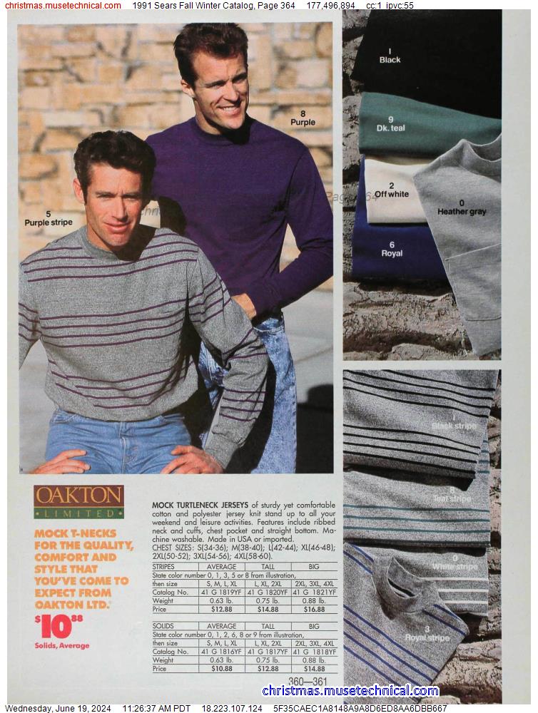 1991 Sears Fall Winter Catalog, Page 364