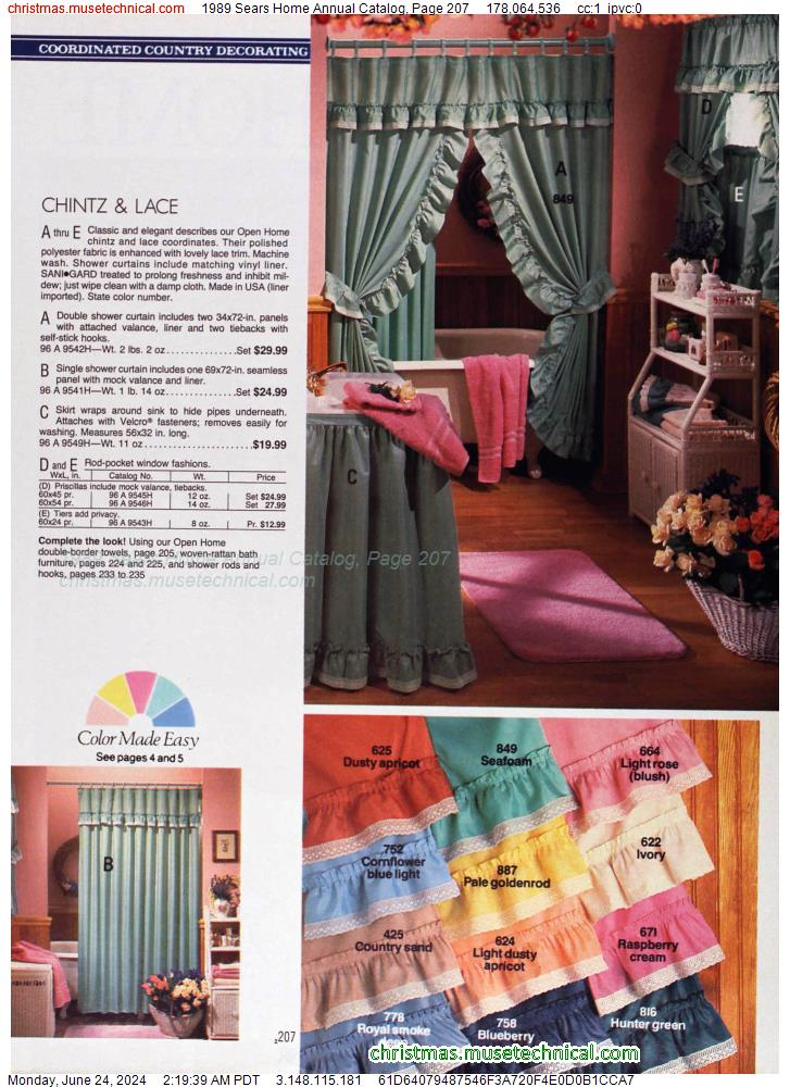 1989 Sears Home Annual Catalog, Page 207