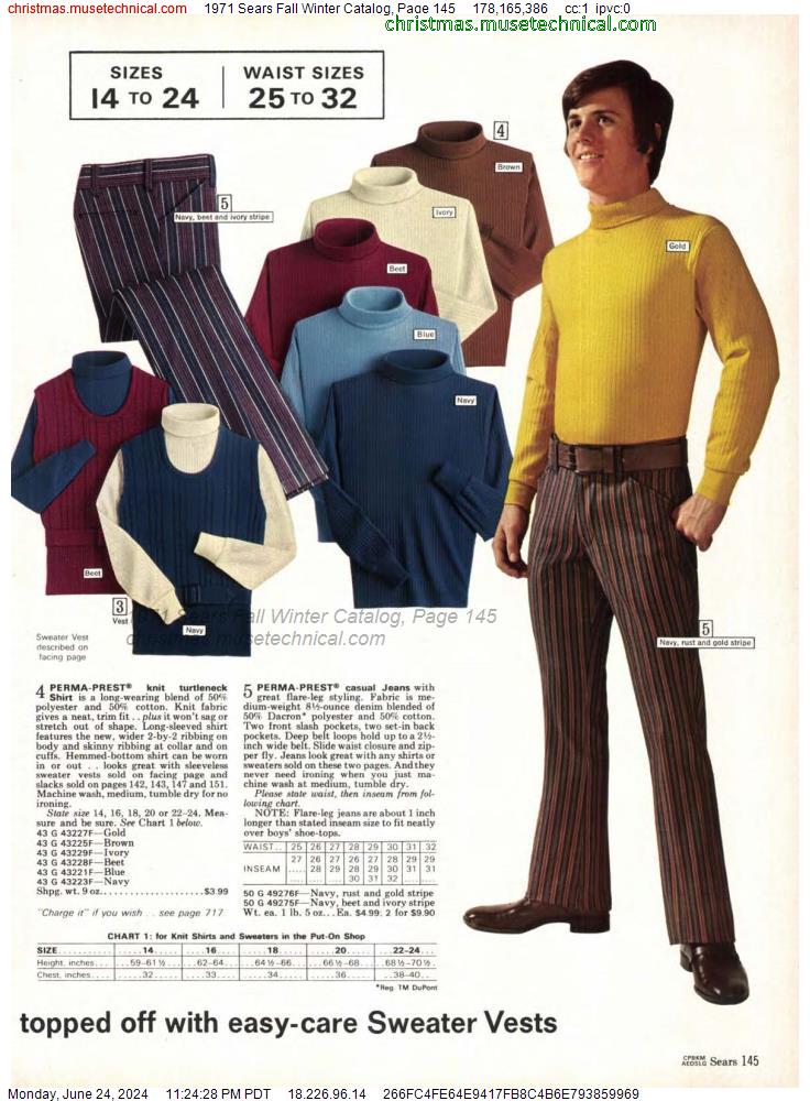 1971 Sears Fall Winter Catalog, Page 145